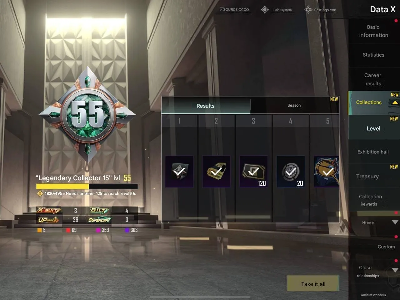 PGM277 PHARAOH LVL 4 2 FULL M416 4 GOLDEN SUITS 3 SPORTS CAR JESTER (G)